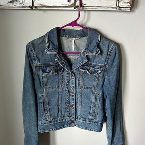 Free People Stone Wash Jean Jacket - Size Extra Small